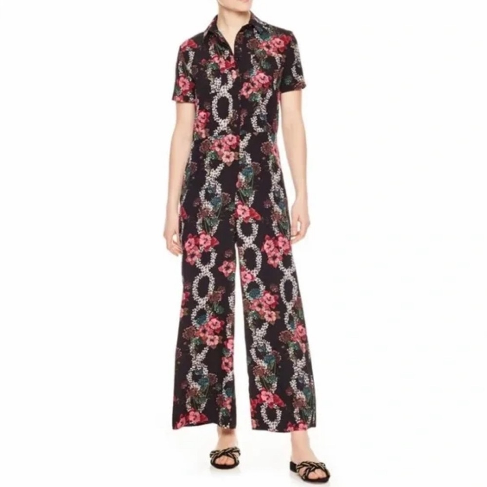 Sandro Floral Jumpsuit
